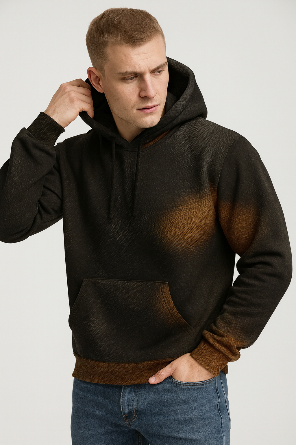 Ember Rust Fur Hoodie