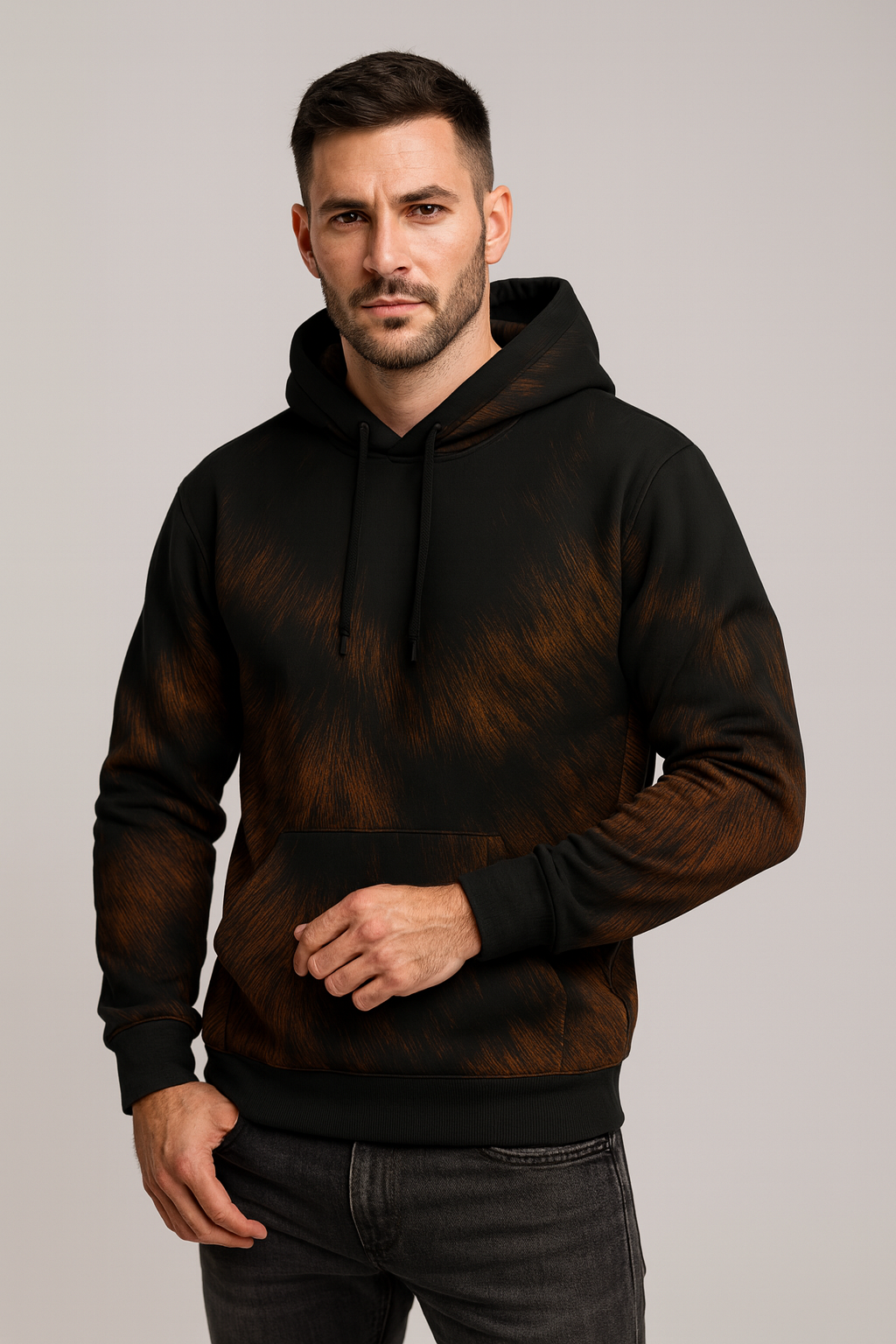 Wild Ember Fur Hoodie