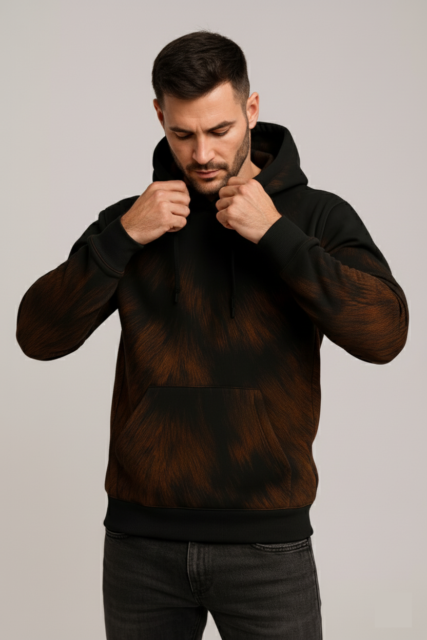 Wild Ember Fur Hoodie