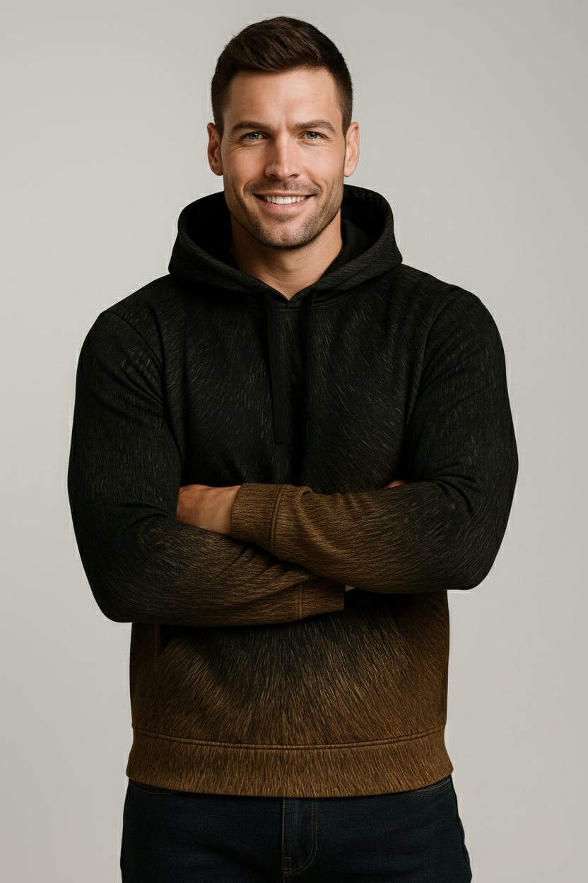 Shadow Flame Fur Hoodie