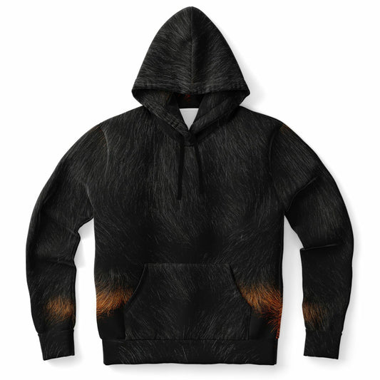 Midnight Rust Fur Hoodie