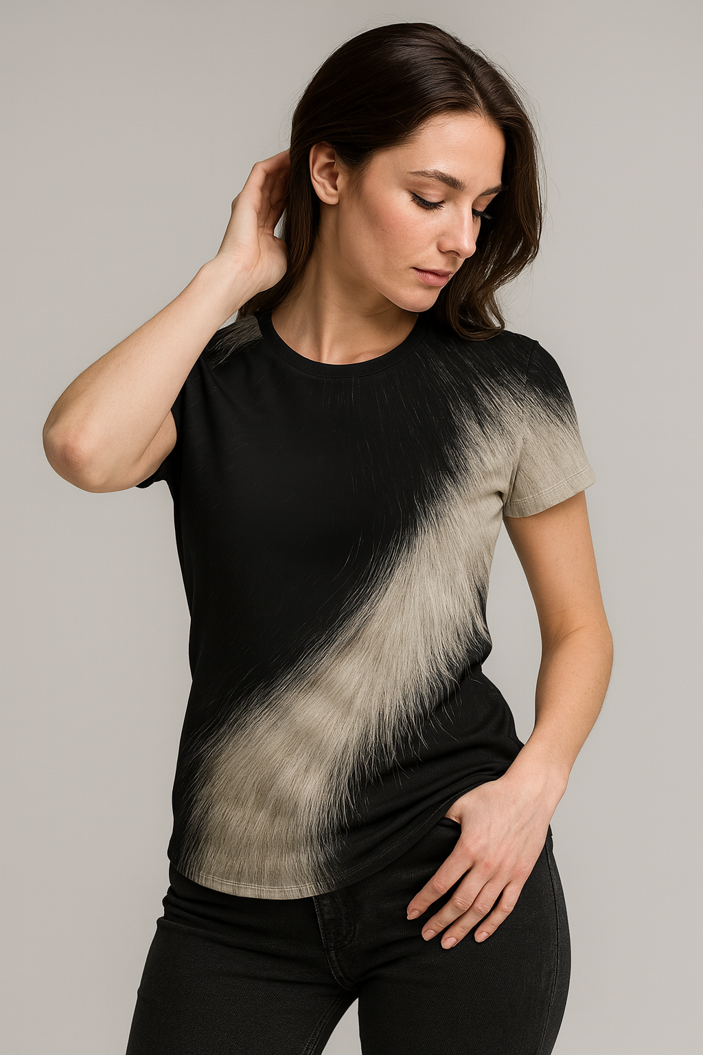 Shadow Fade Fur Tee