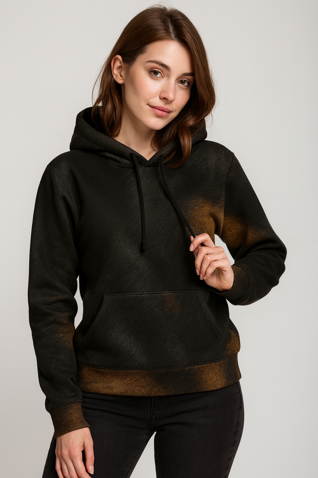 Ember Rust Fur Hoodie