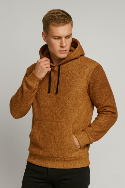 Copper Glow Fur Hoodie