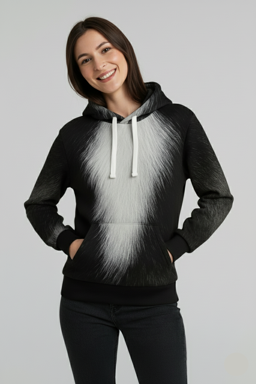 Arctic Blaze Fur Hoodie