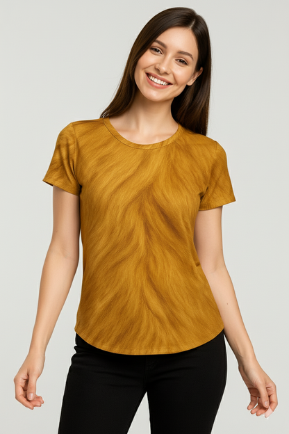 Golden Flame Fur Tee