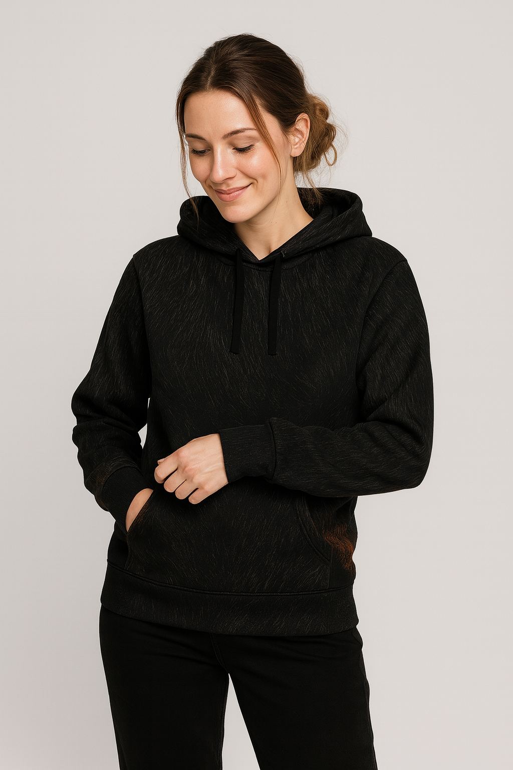 Midnight Rust Fur Hoodie