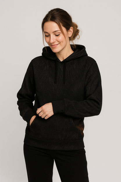 Midnight Rust Fur Hoodie