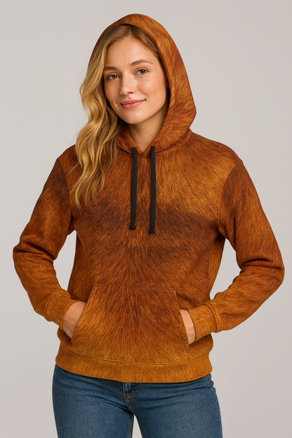 Autumn Ember Fur Hoodie