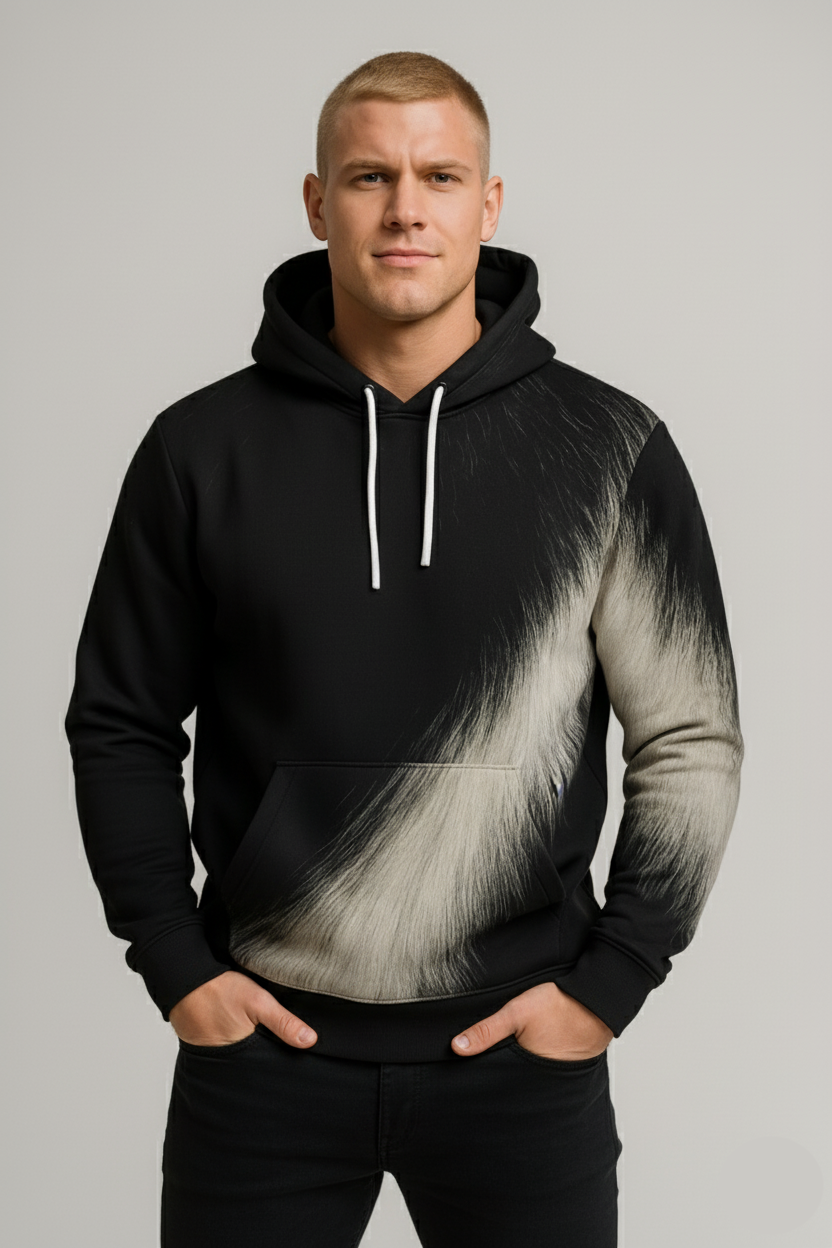Shadow Fade Fur Hoodie