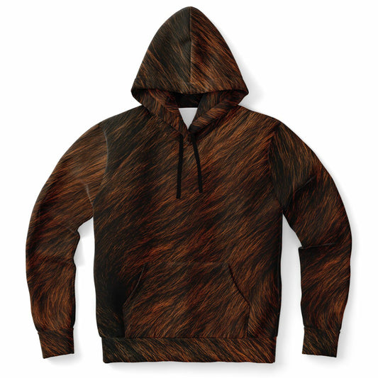 Obsidian Flame Fur Hoodie