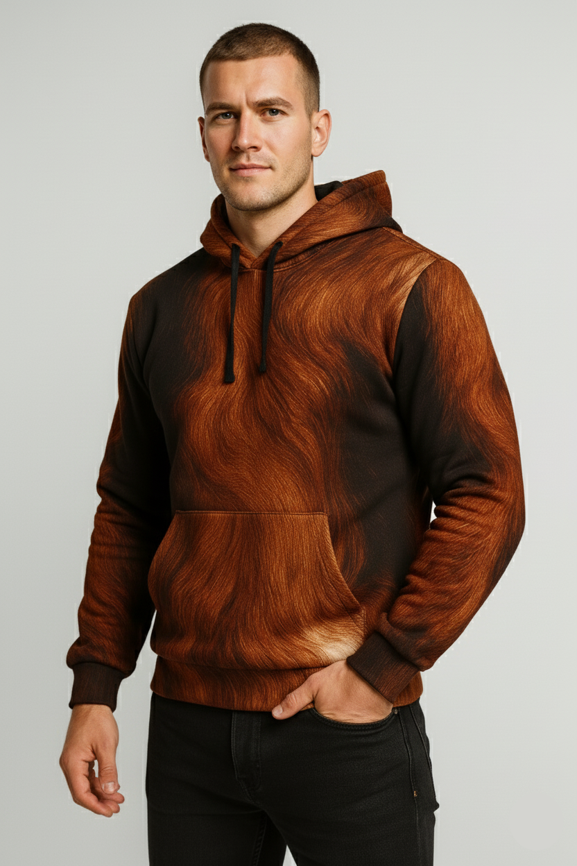 Rust Fur Hoodie