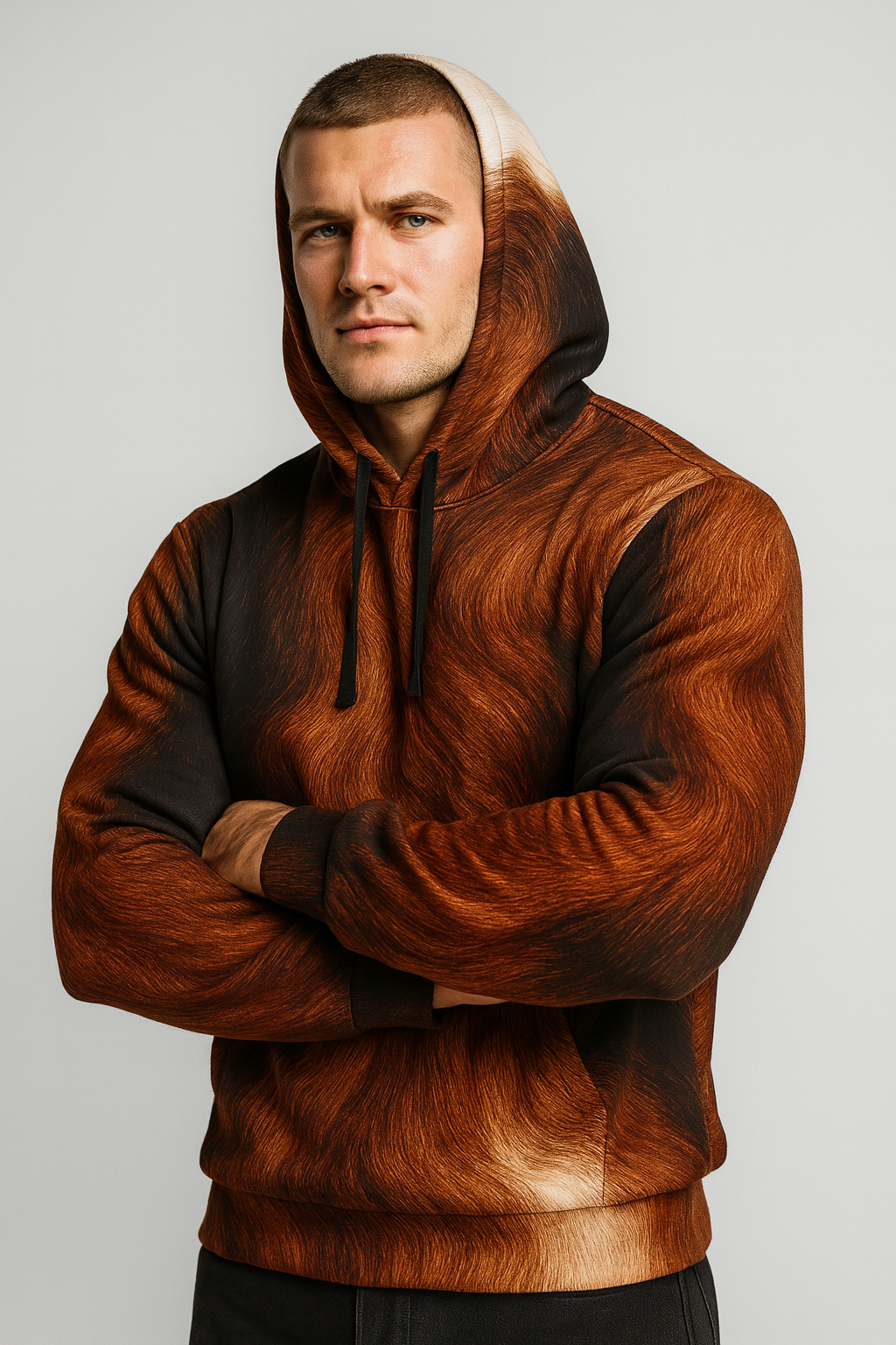 Rust Fur Hoodie