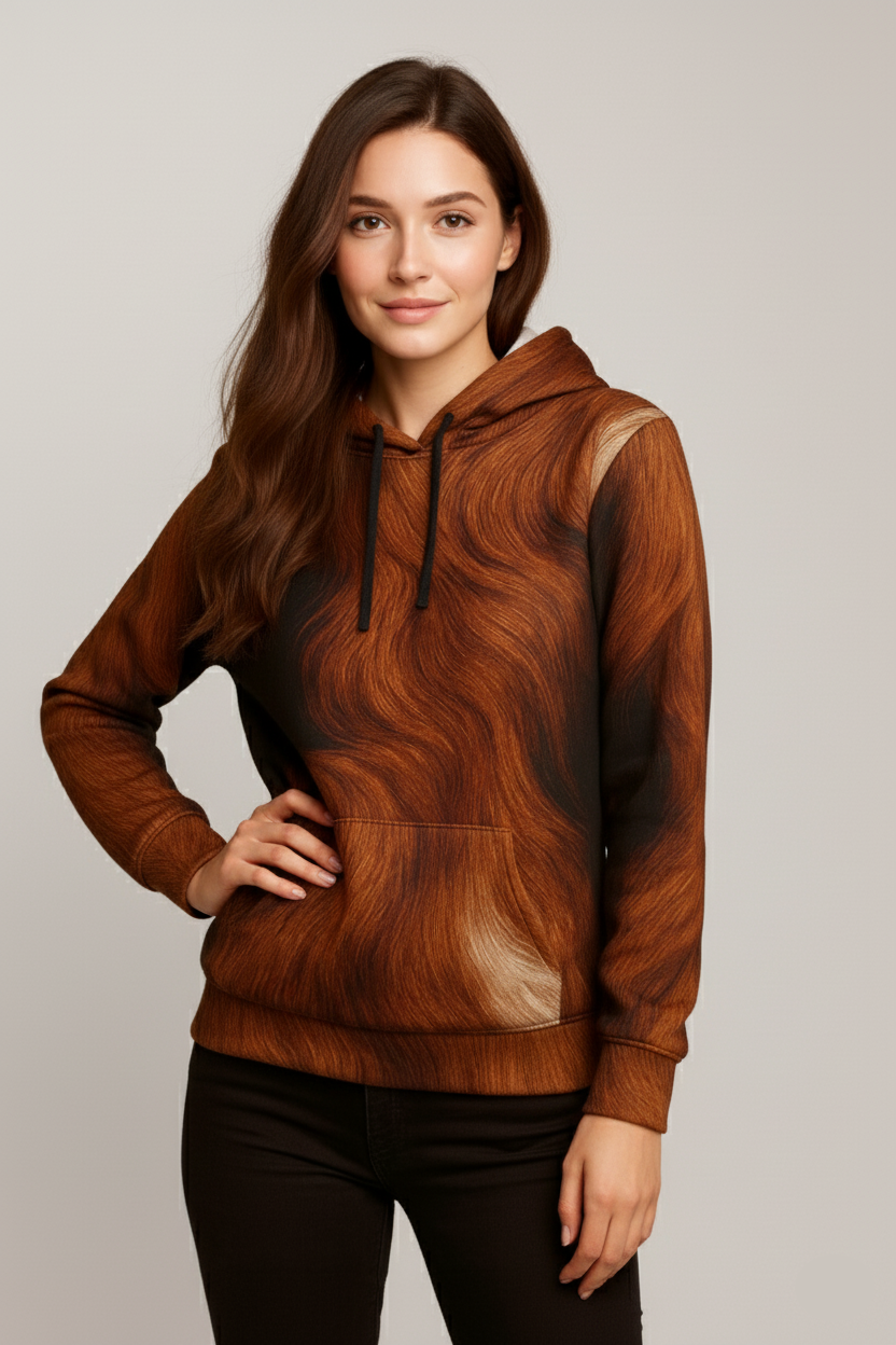 Rust Fur Hoodie