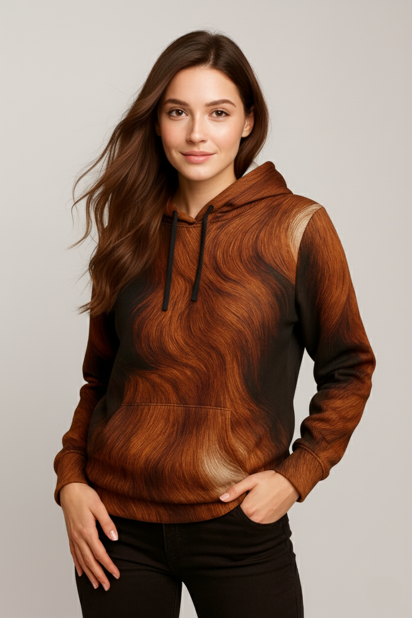 Rust Fur Hoodie