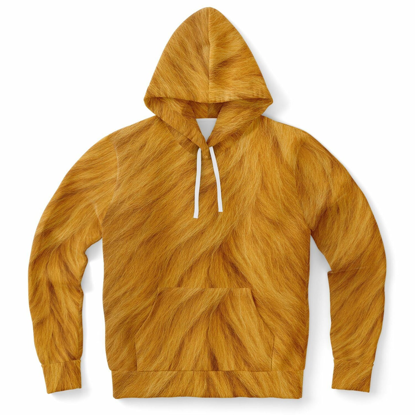 Golden Flame Fur Hoodie