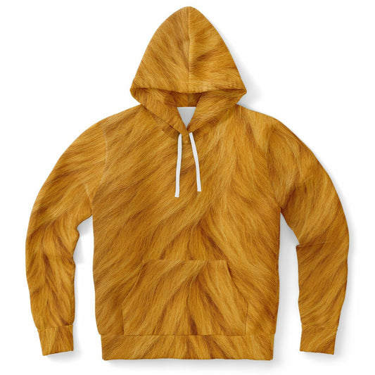 Golden Flame Fur Hoodie