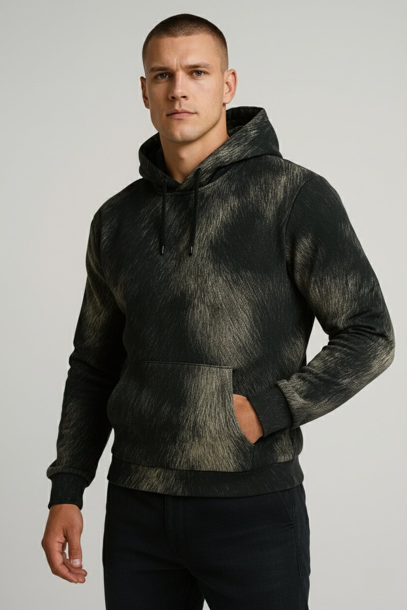 Ash Mist Fur Hoodie