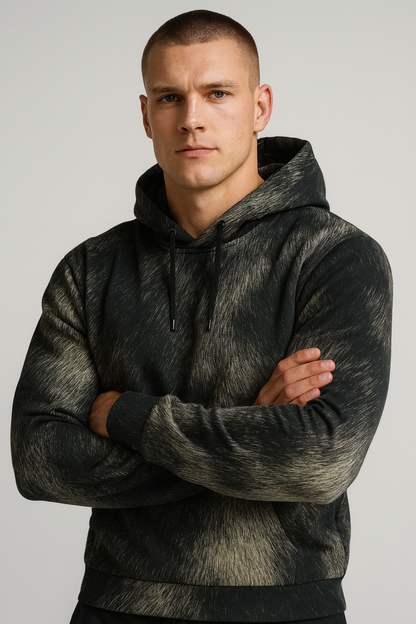 Ash Mist Fur Hoodie