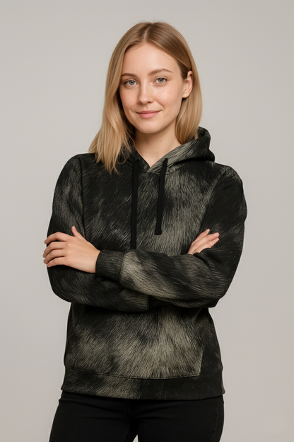 Ash Mist Fur Hoodie