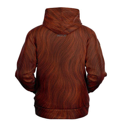 Golden Retriever Dark Red Fashion Hoodie