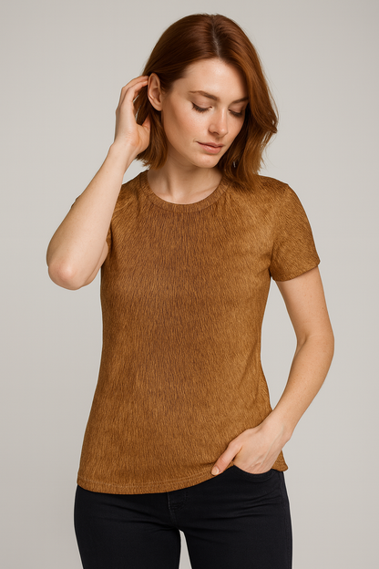 Copper Glow Fur Tee
