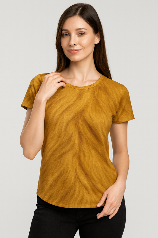 Golden Flame Fur Tee