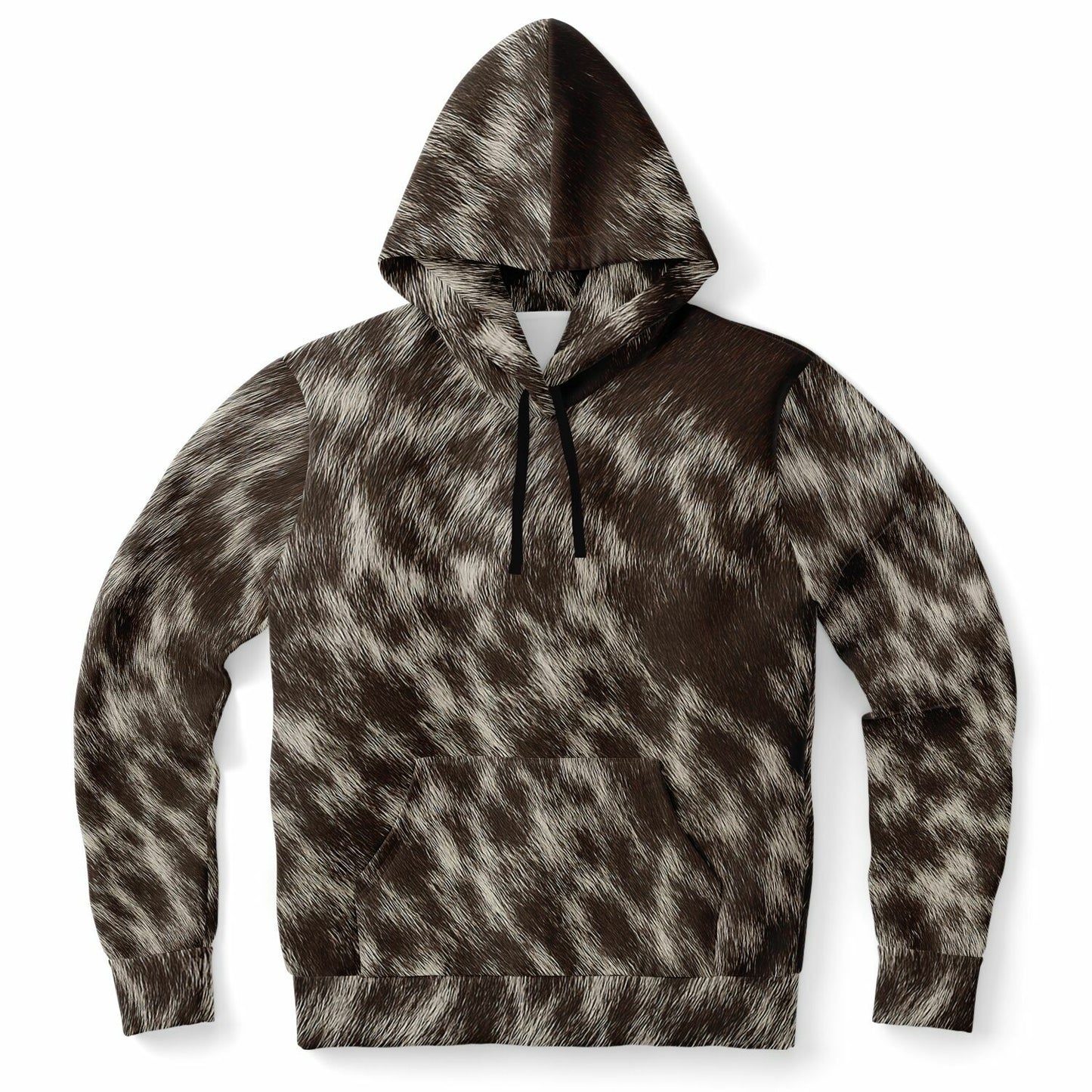 Mocha Patch Fur Hoodie