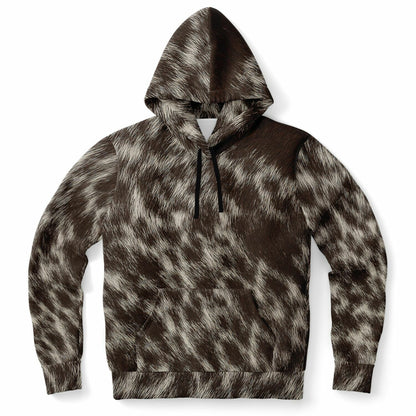 Mocha Patch Fur Hoodie