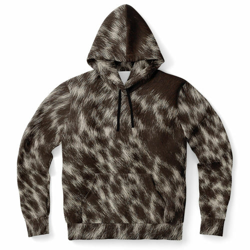 Mocha Patch Fur Hoodie