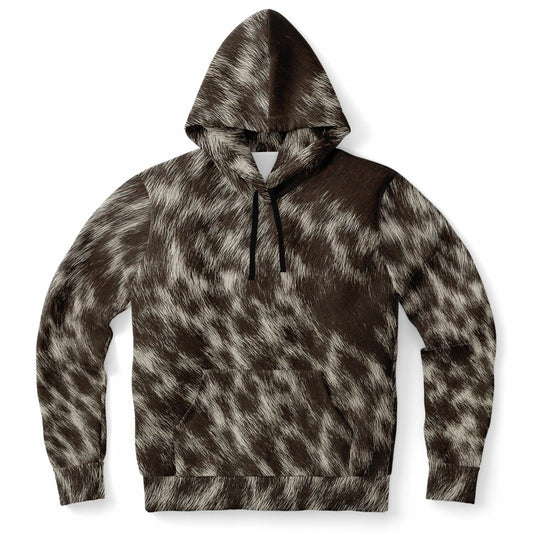 Mocha Patch Fur Hoodie