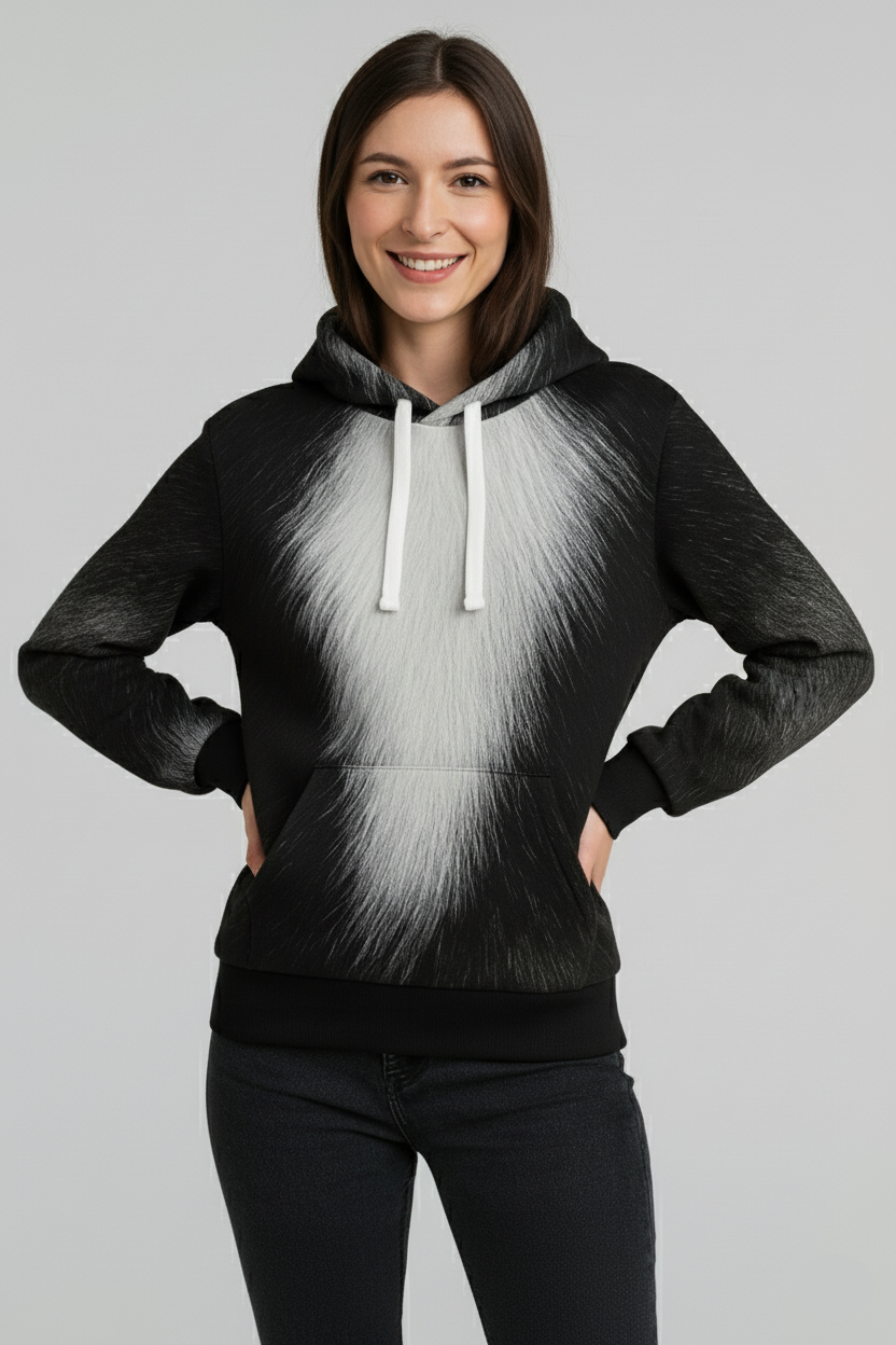 Arctic Blaze Fur Hoodie