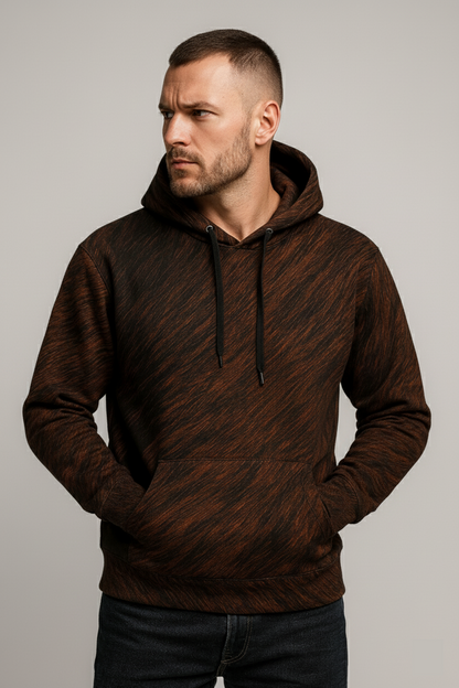 Obsidian Flame Fur Hoodie