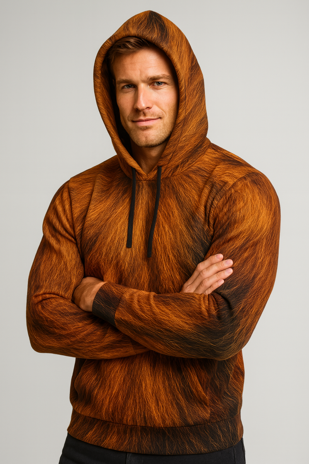 Copper Blaze Fur Hoodie