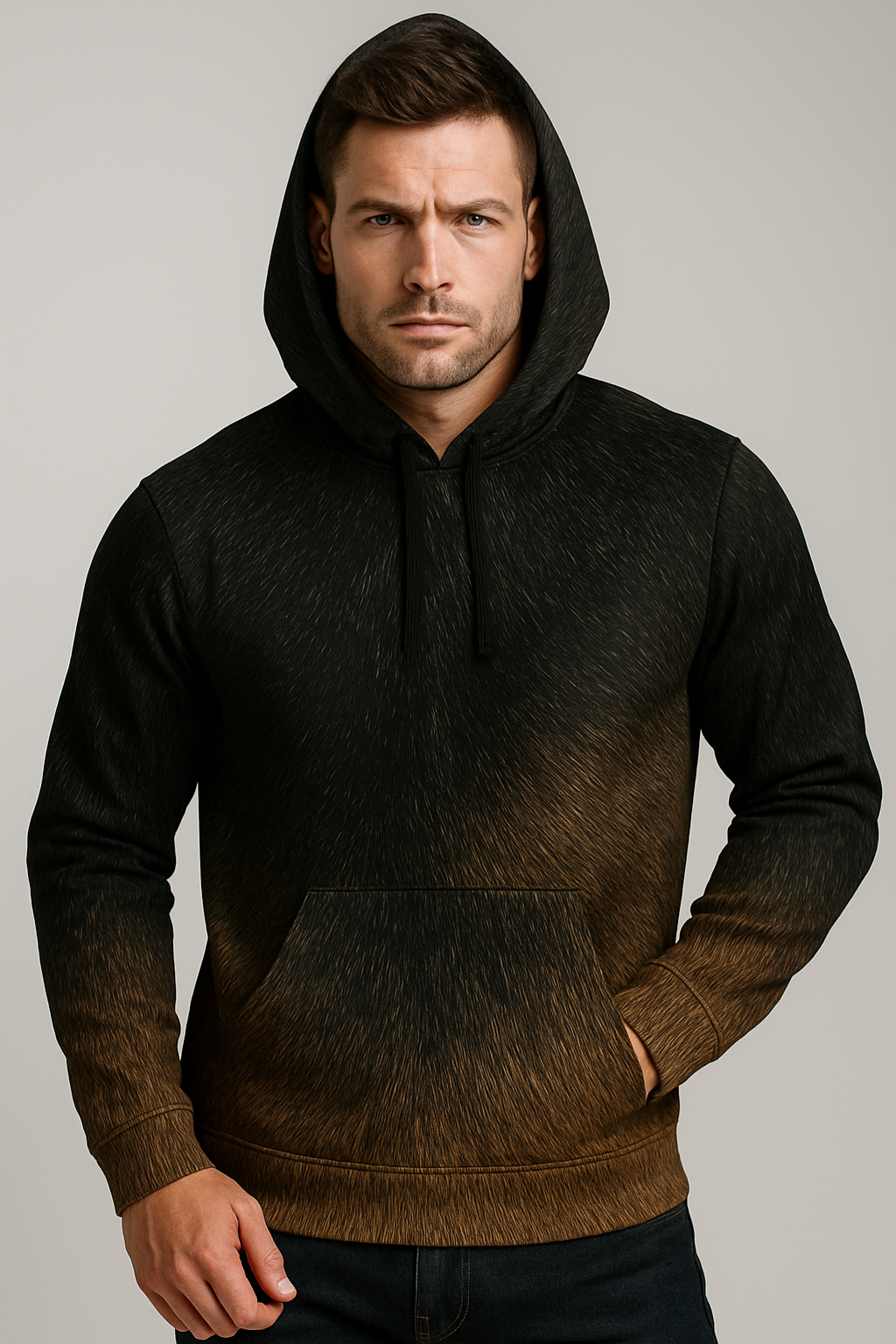 Shadow Flame Fur Hoodie