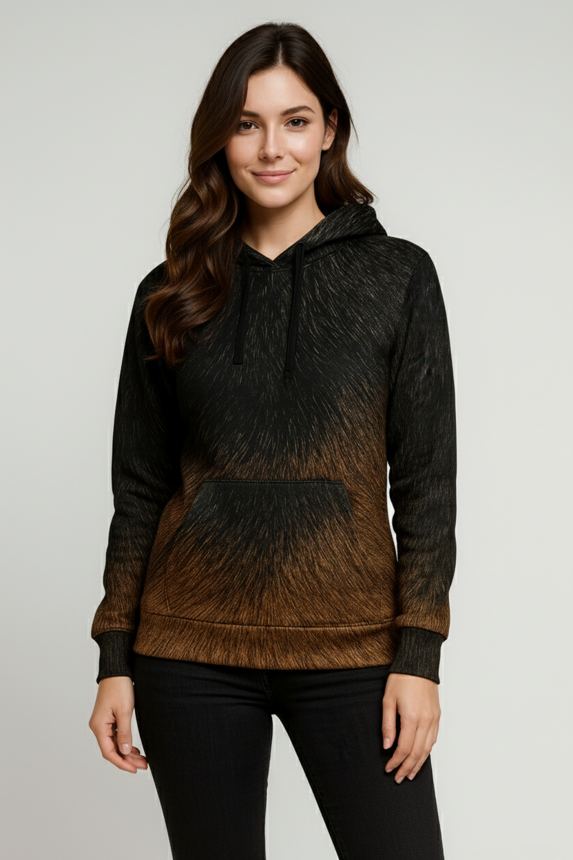 Shadow Flame Fur Hoodie