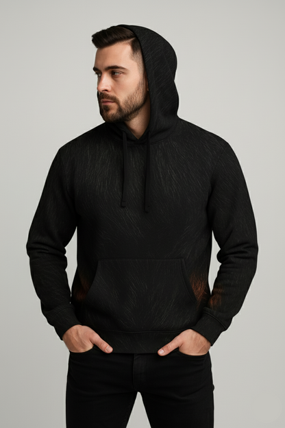 Midnight Rust Fur Hoodie