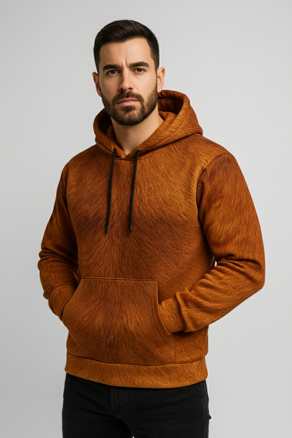 Autumn Ember Fur Hoodie