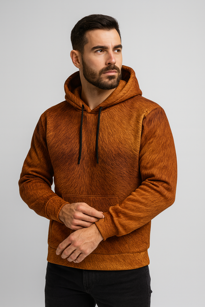 Autumn Ember Fur Hoodie