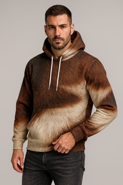 Alpine Glow Fur Hoodie