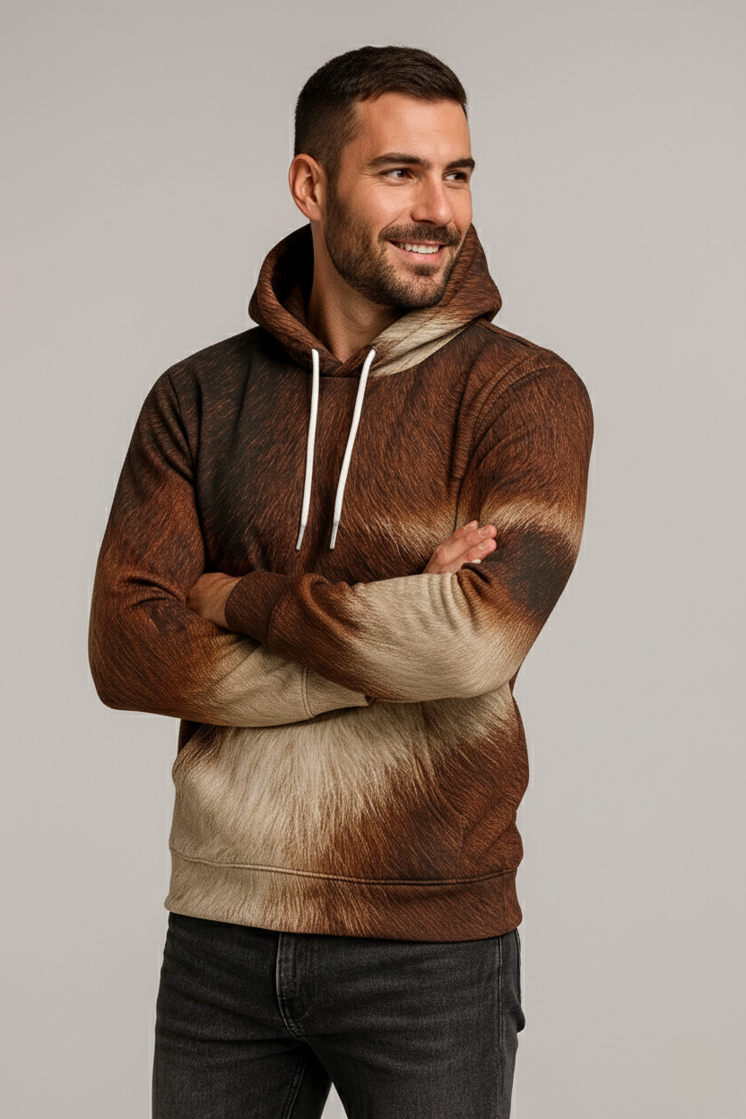 Alpine Glow Fur Hoodie